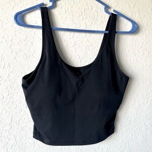 Amazon performance cropped v-neck cami with built in bra size M sports bra